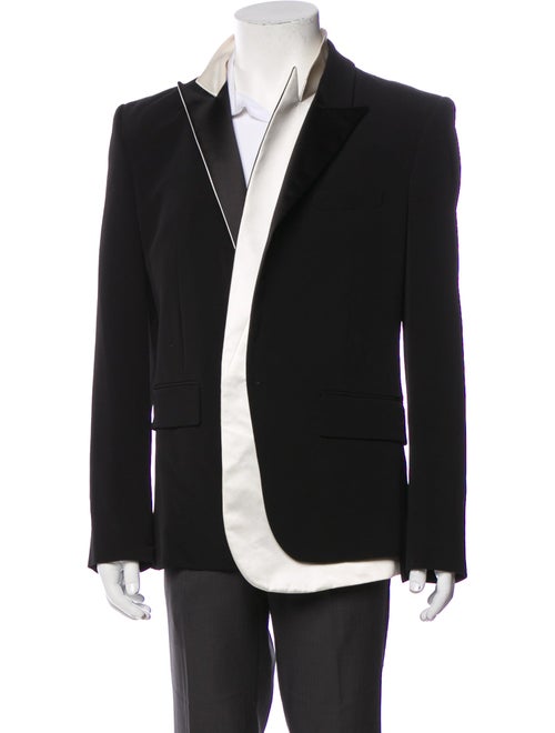 Balmain Striped Peacoat