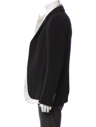 Balmain Striped Peacoat