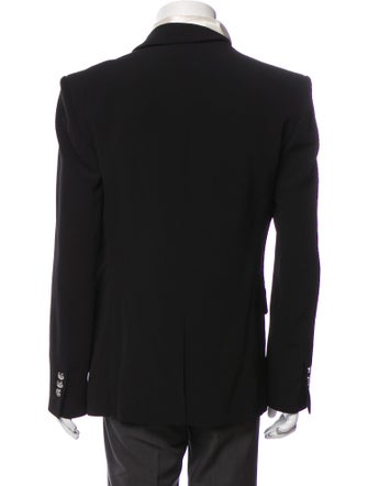 Balmain Striped Peacoat