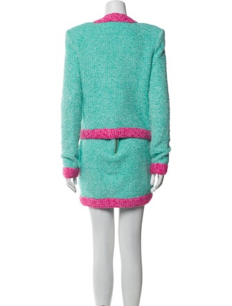 Balmain Colorblock Pattern Skirt Set