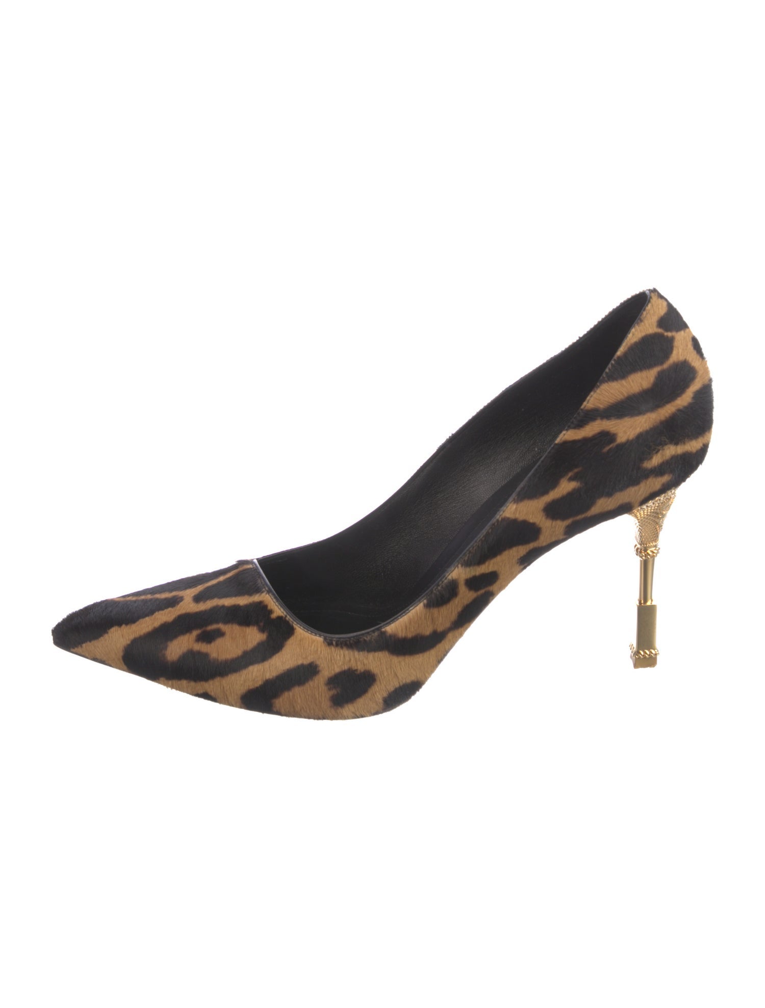 Balmain Ponyhair Animal Print Pumps