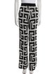 Balmain Printed Wide Leg Pants