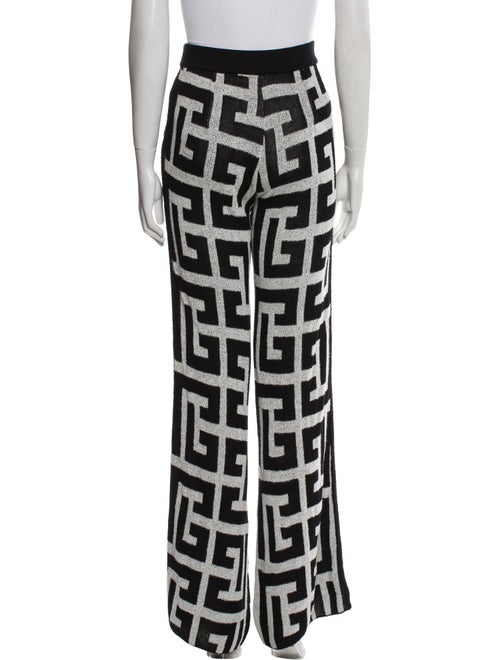 Balmain Printed Wide Leg Pants
