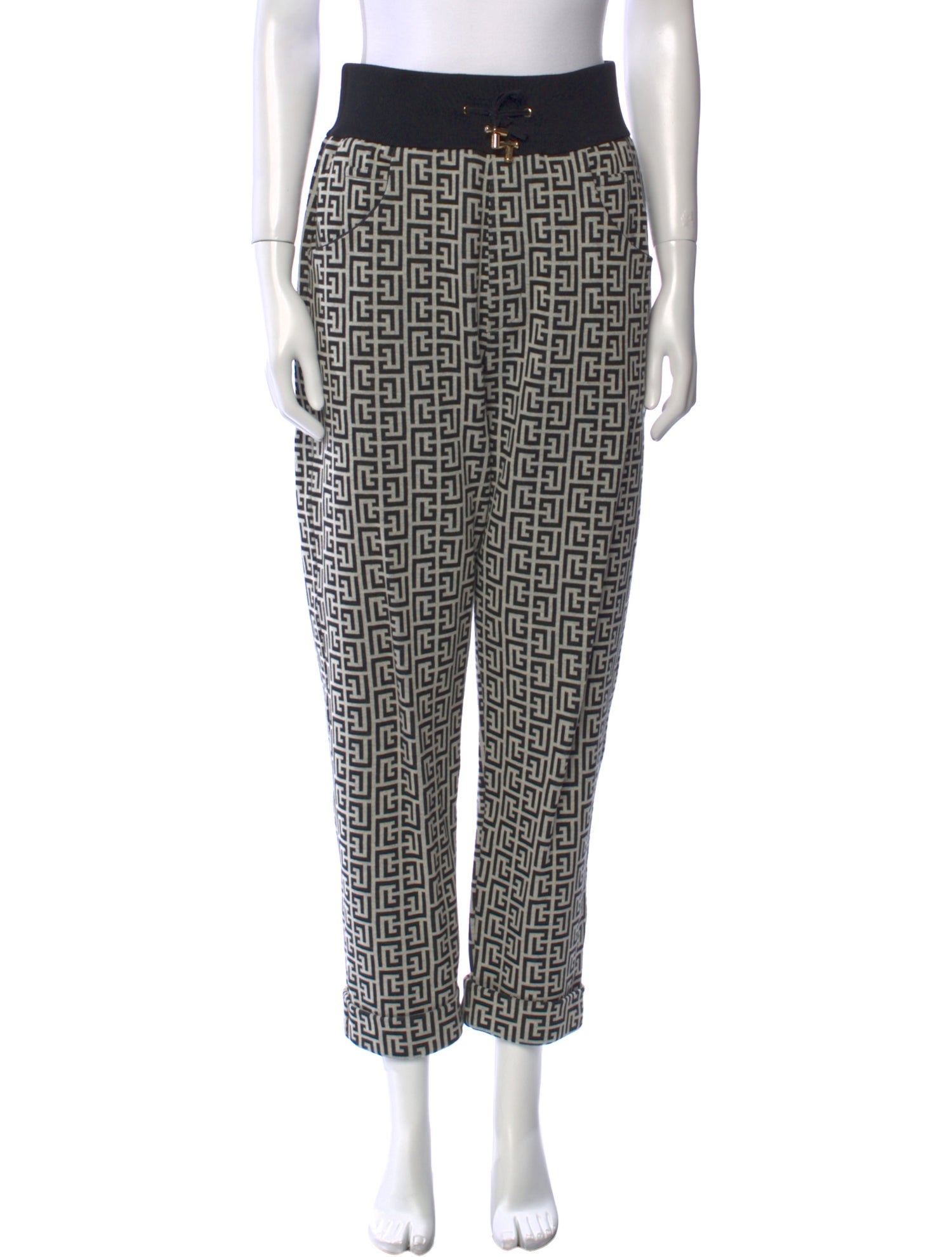 Balmain Printed Skinny Leg Pants