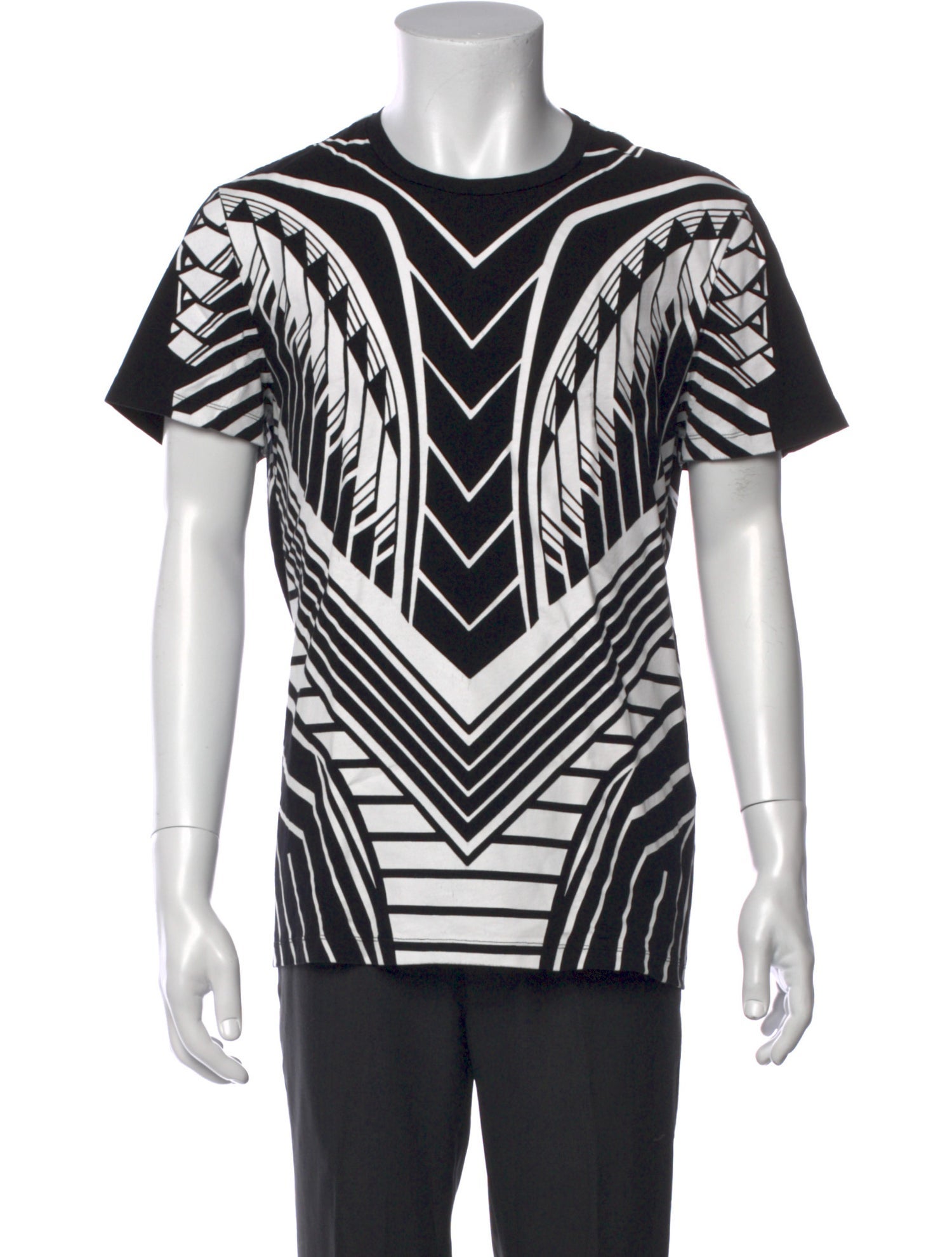 Balmain Striped Crew Neck T-Shirt