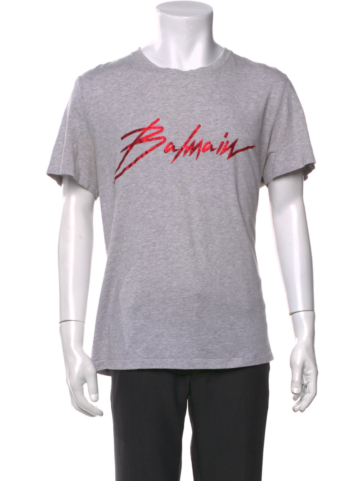 Balmain Graphic Print Crew Neck T-Shirt