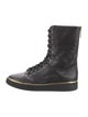Balmain Leather Lace-Up Boots