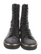 Balmain Leather Lace-Up Boots