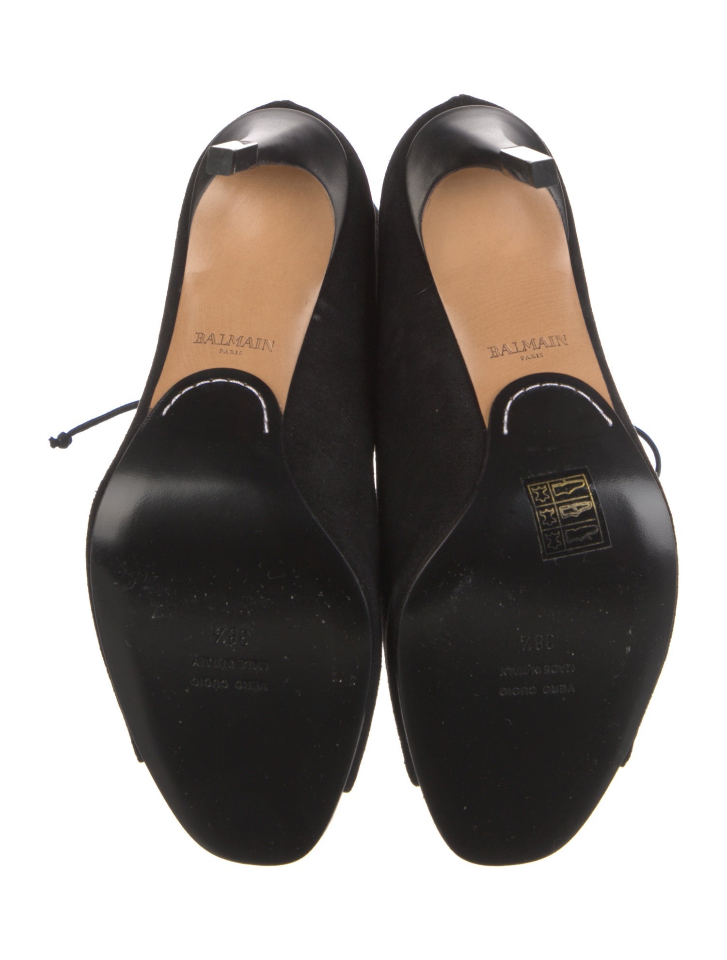 Balmain Suede Lace-Up Boots