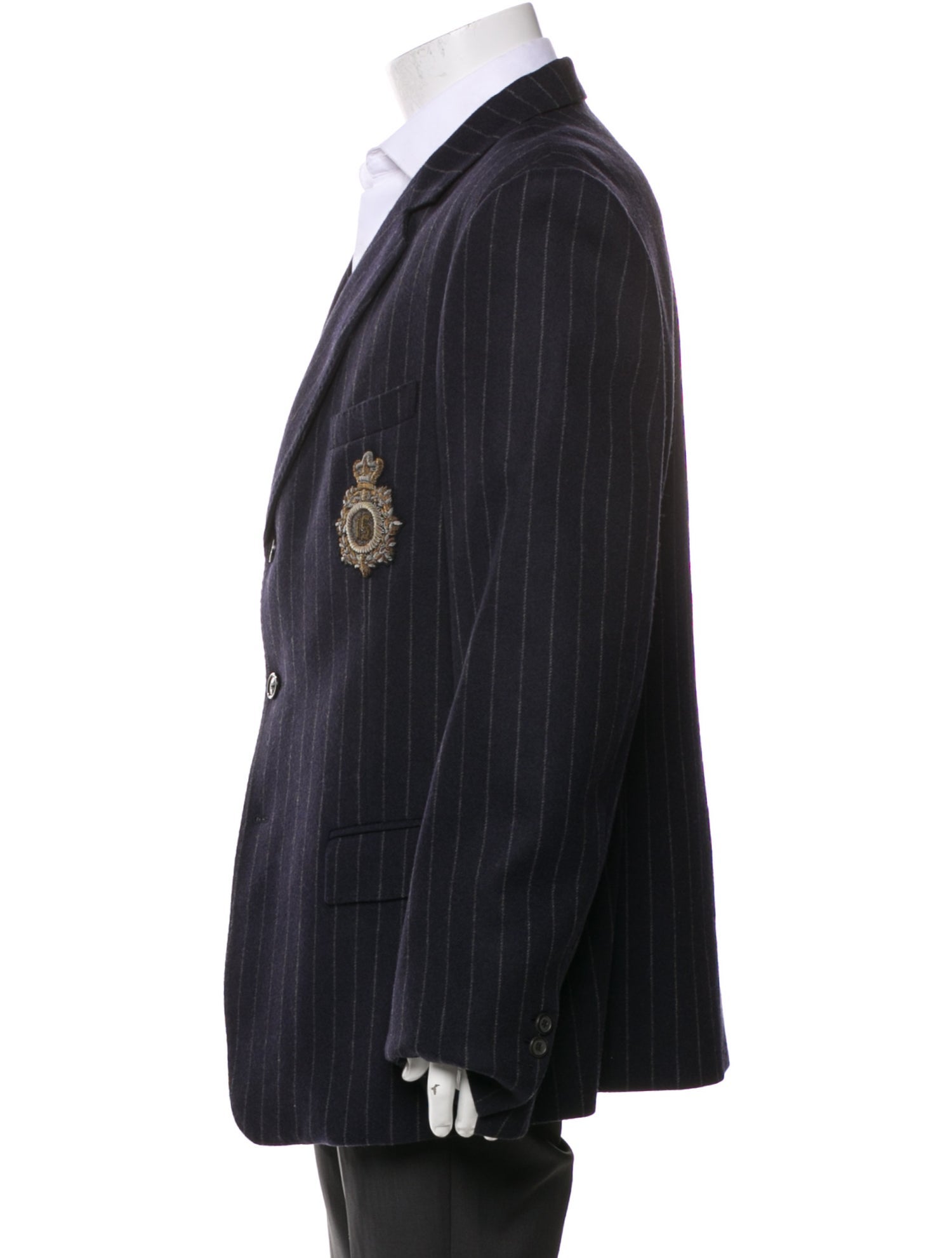 Balmain Pinstripe Three Button Blazer