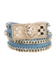 Balmain Denim Chain-Link Accents Belt