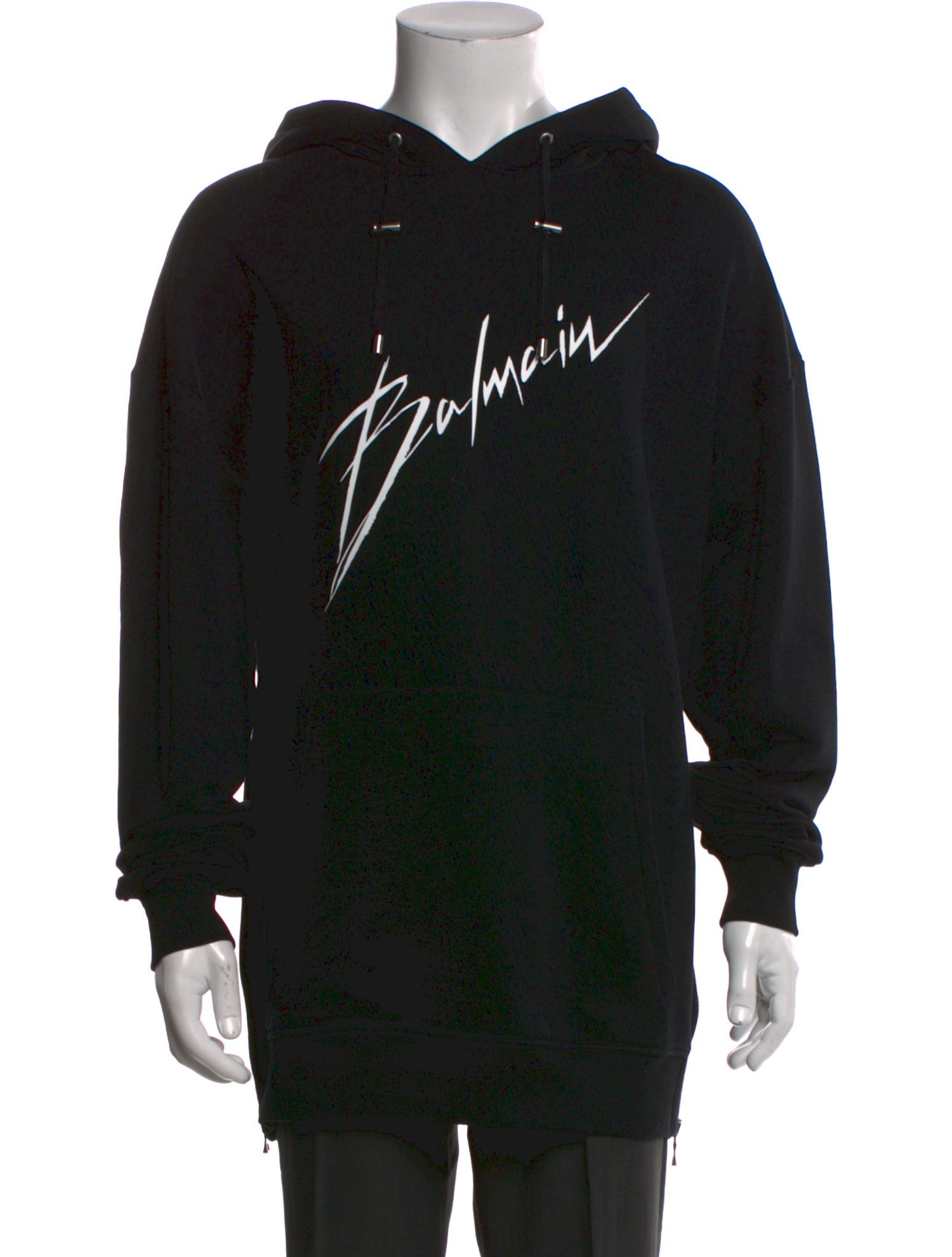 Balmain Graphic Print Crew Neck Hoodie