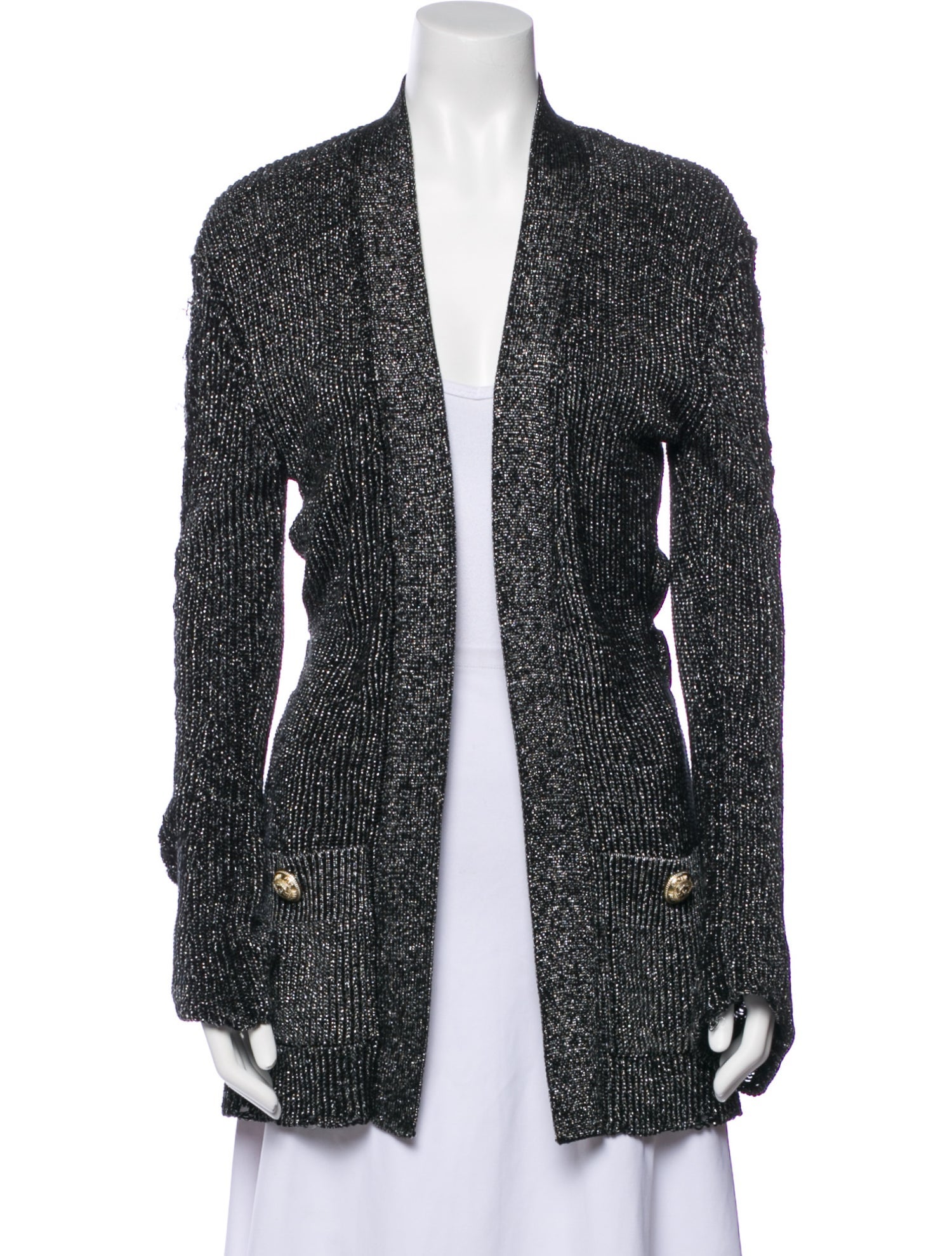 Balmain Open Front Sweater