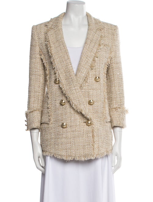 Balmain Tweed Pattern Blazer