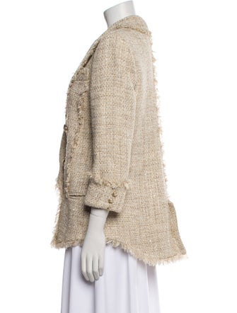 Balmain Tweed Pattern Blazer