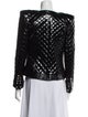 Balmain Patent Leather Tweed Pattern Evening Jacket
