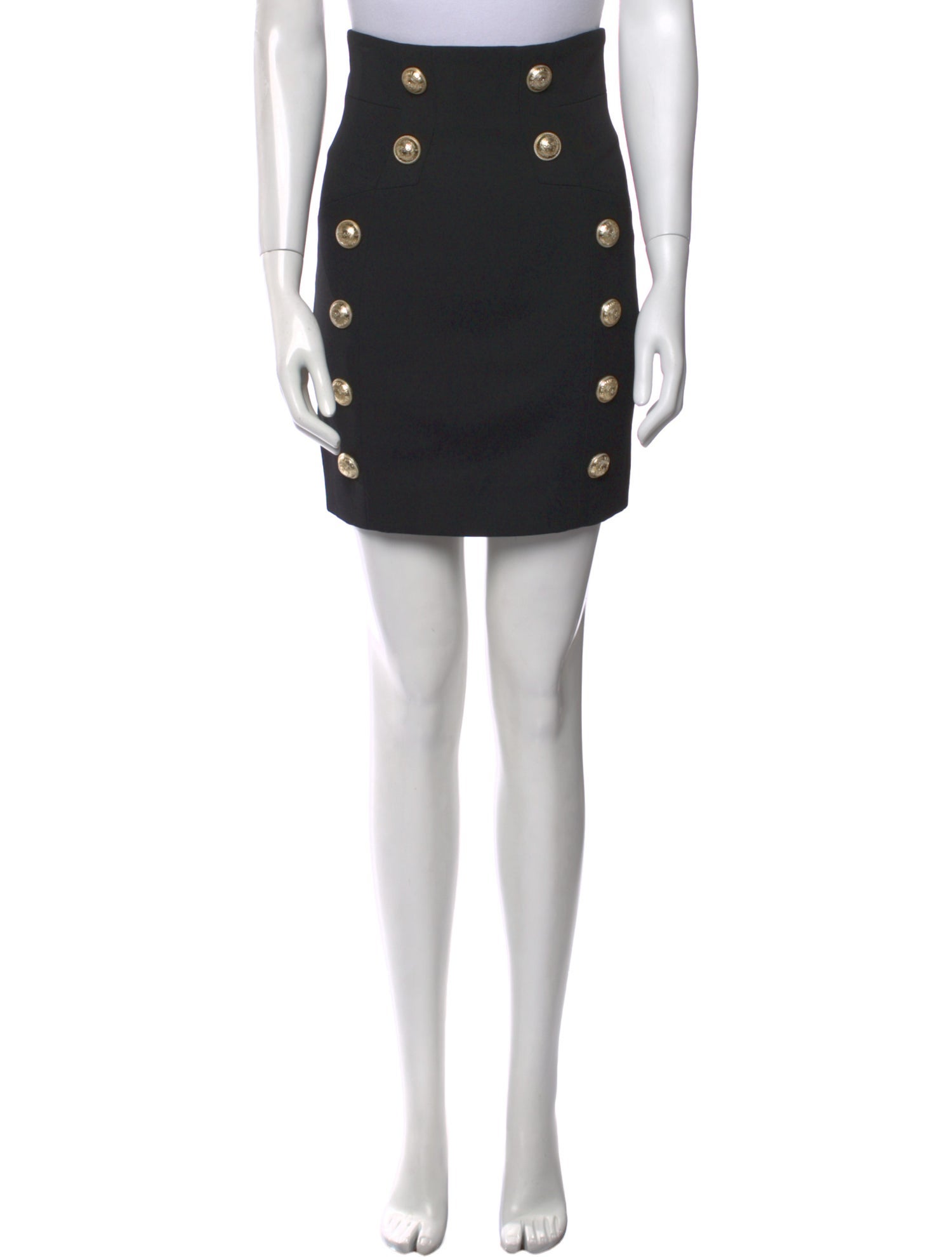 Balmain Wool Mini Skirt