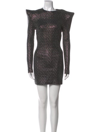 Balmain Printed Mini Dress
