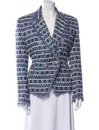 Balmain Tweed Pattern Blazer