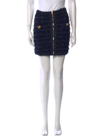 Balmain Tweed Mini Skirt