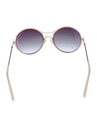 Balmain Round Gradient Sunglasses