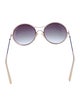 Balmain Round Gradient Sunglasses
