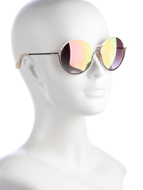 Balmain Round Gradient Sunglasses