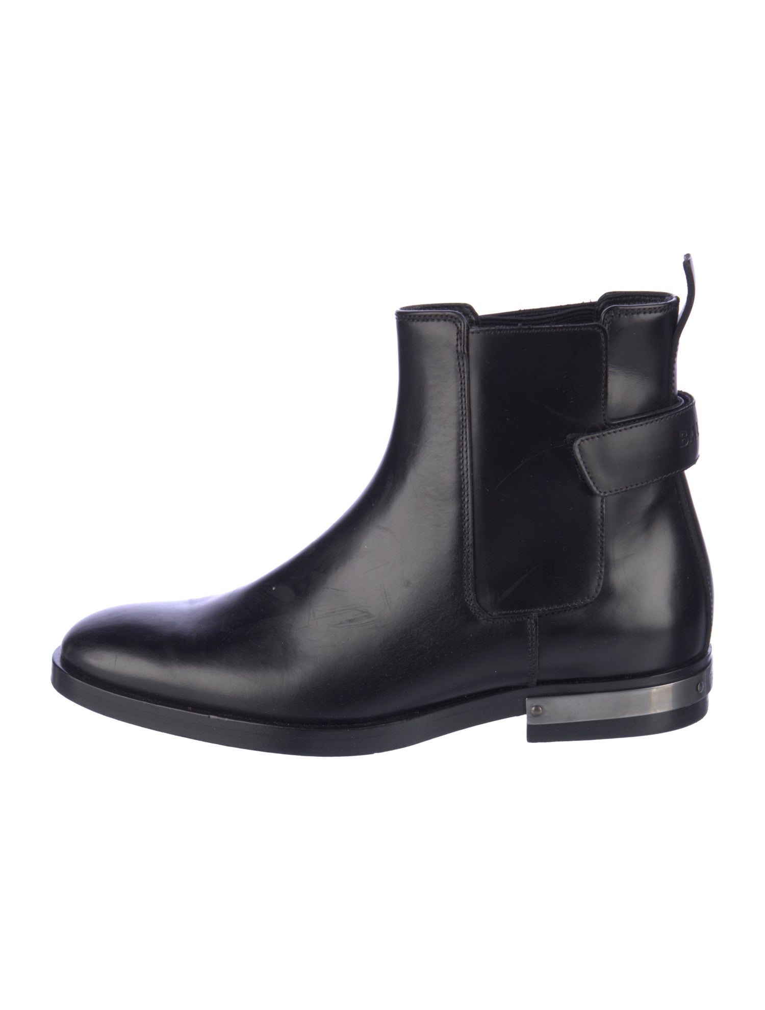 Balmain Leather Chelsea Boots