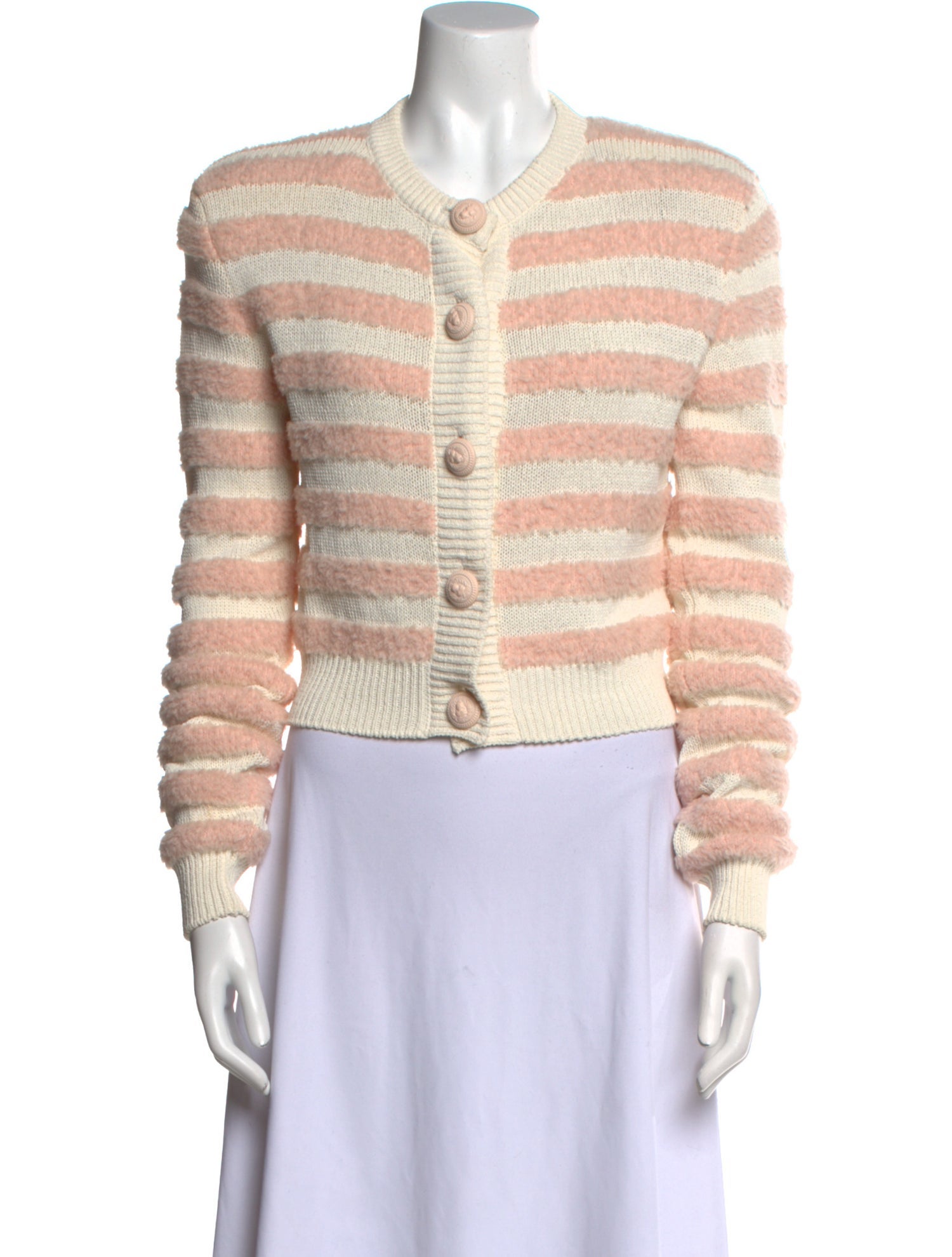 Balmain Virgin Wool Striped Sweater