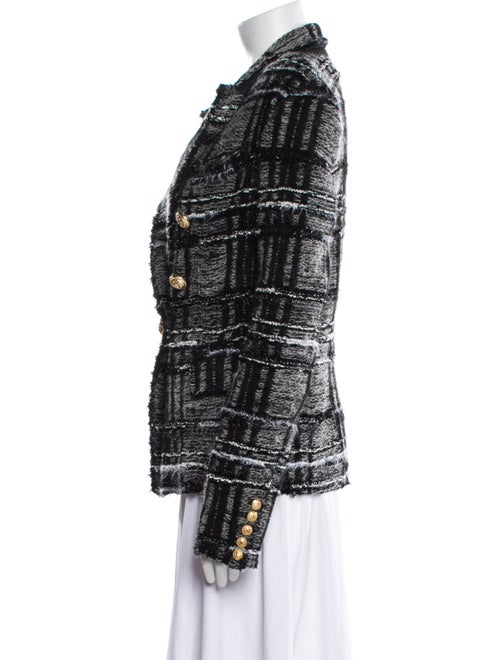 Balmain Tweed Pattern Blazer