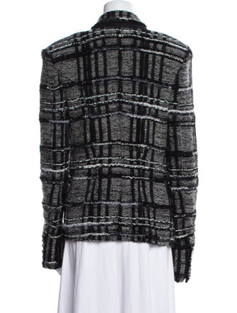 Balmain Tweed Pattern Blazer