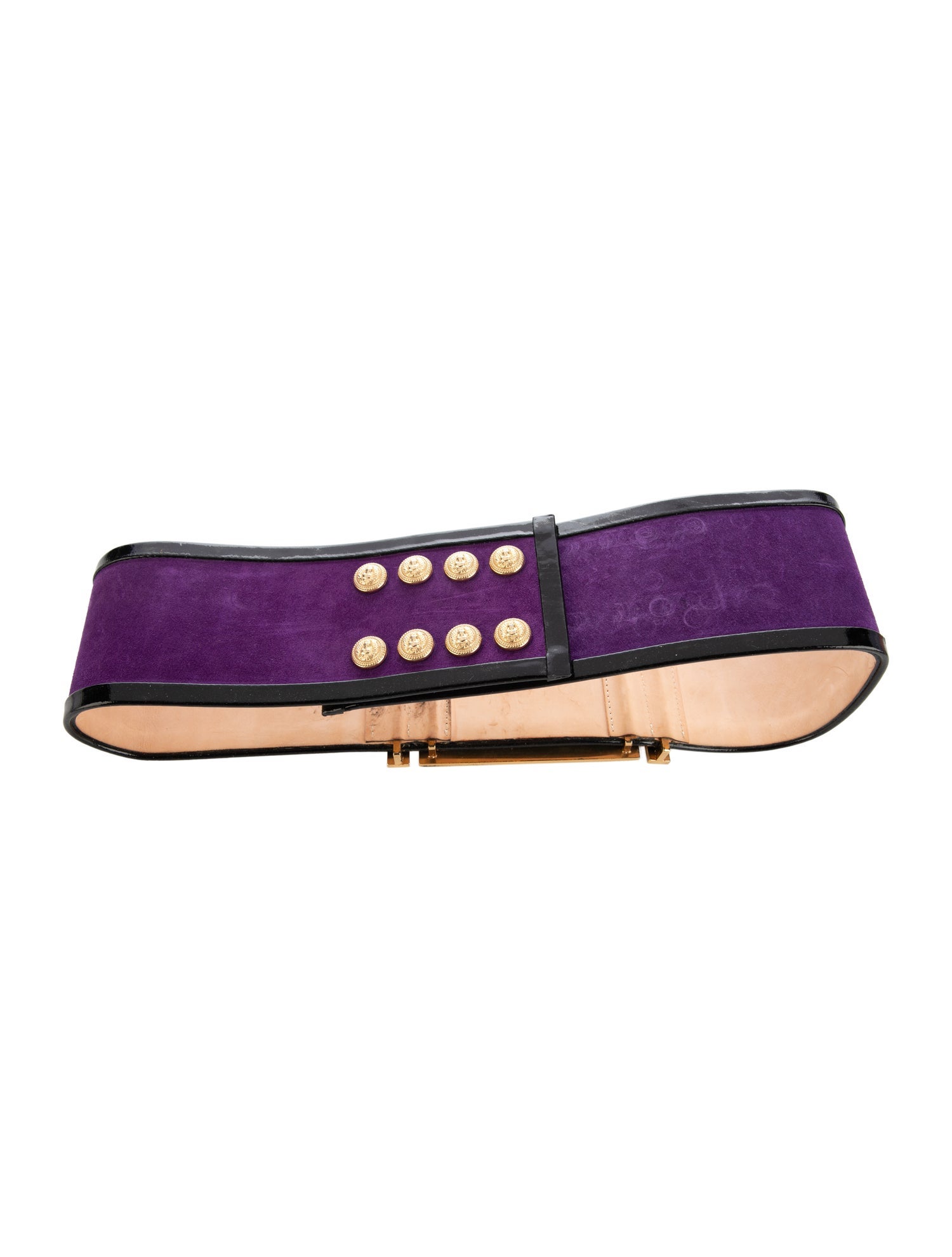 Balmain Wide Suede Waist Belt