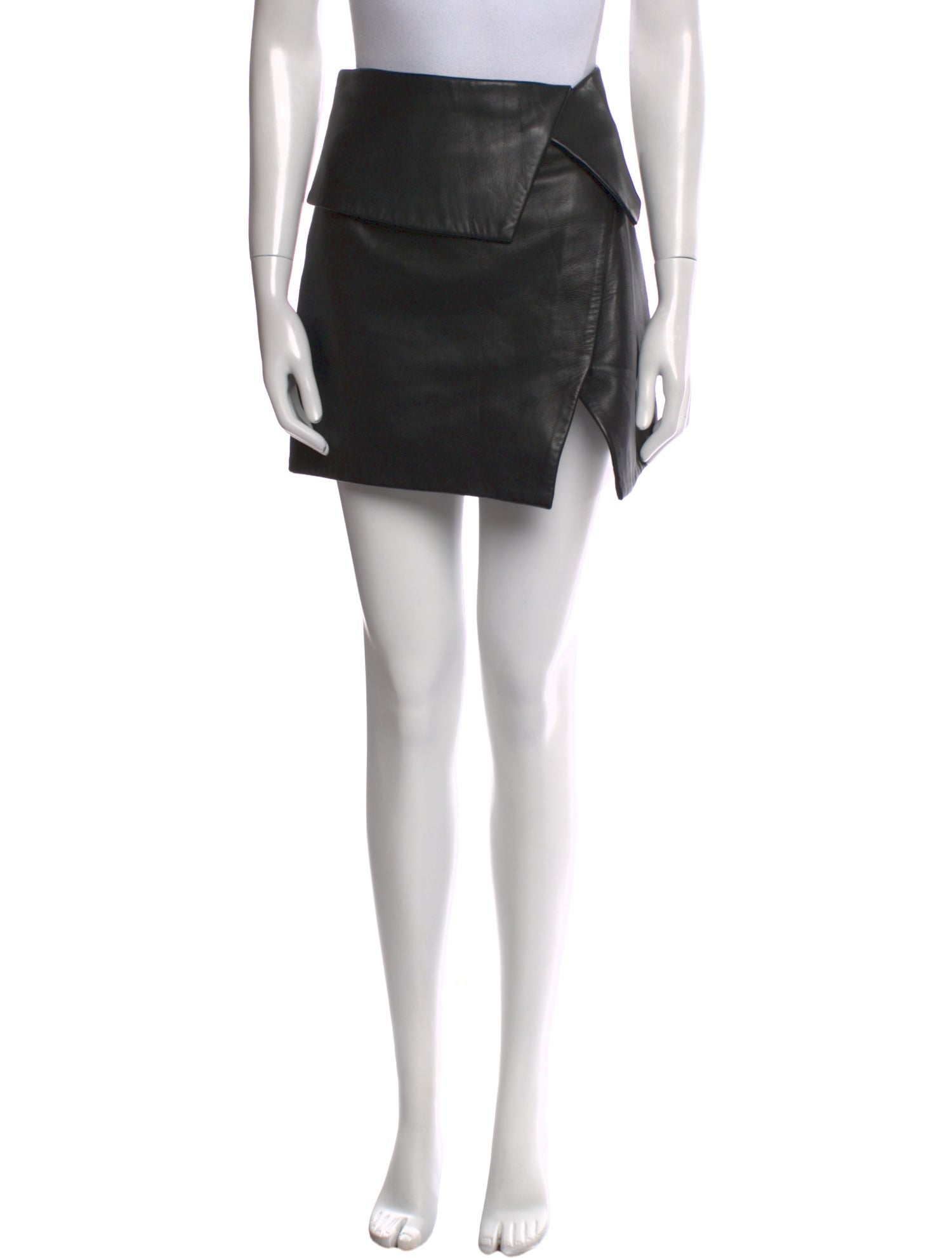 Balmain Lambskin Mini Skirt