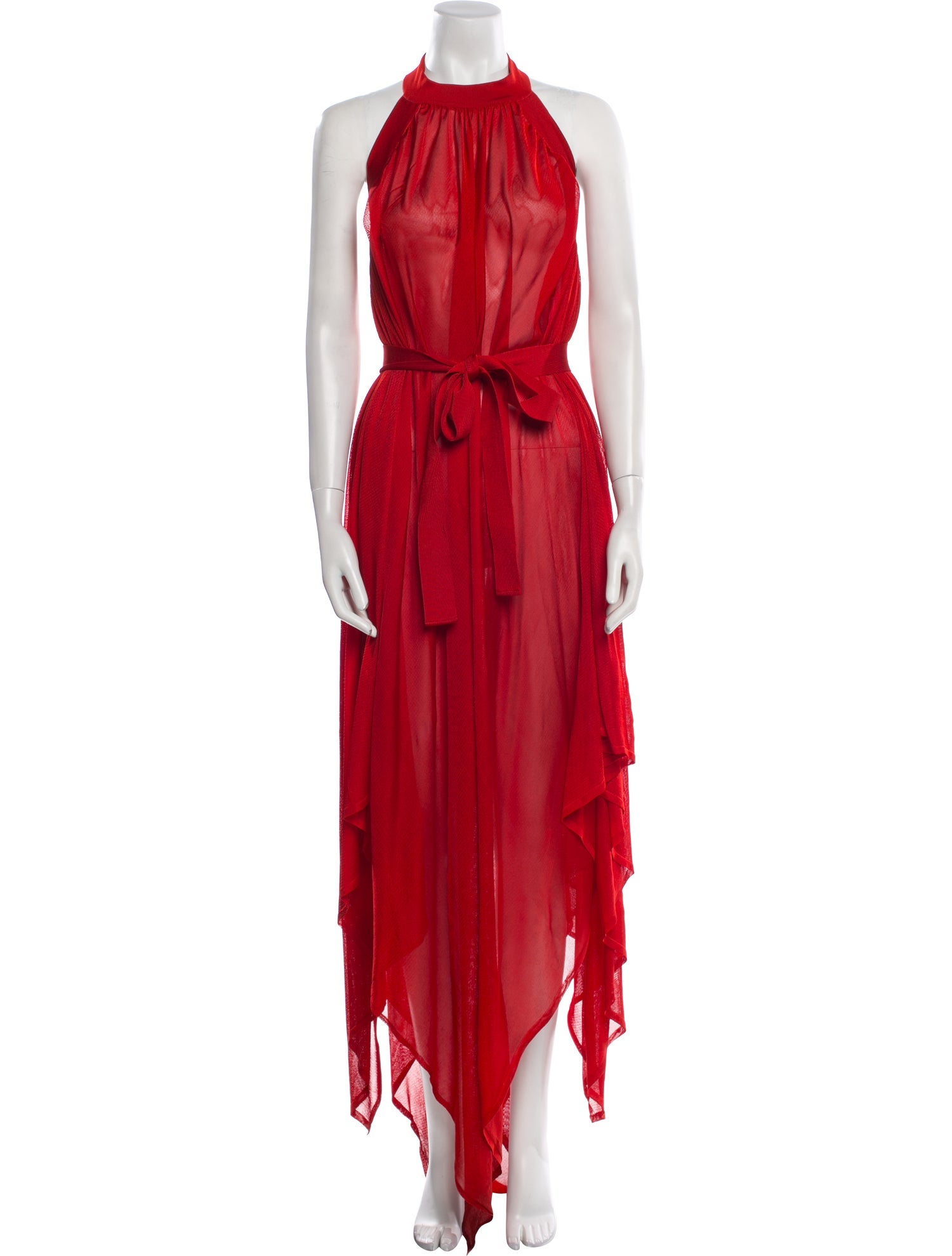 Balmain Halterneck Long Dress