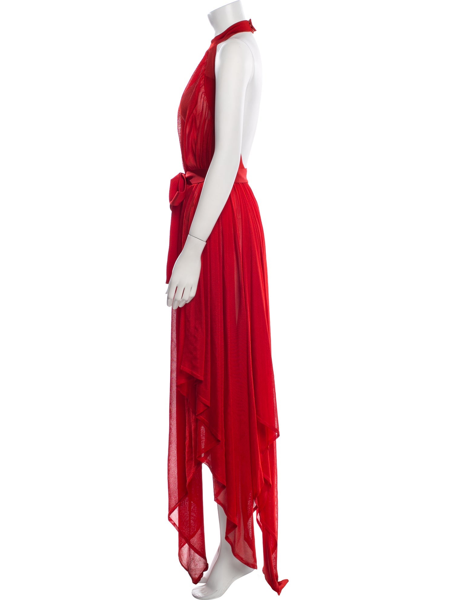 Balmain Halterneck Long Dress
