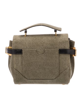 Balmain Canvas Top Handle Bag