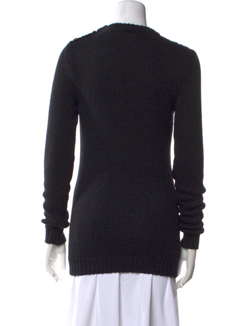 Balmain Mohair Crew Neck Sweater