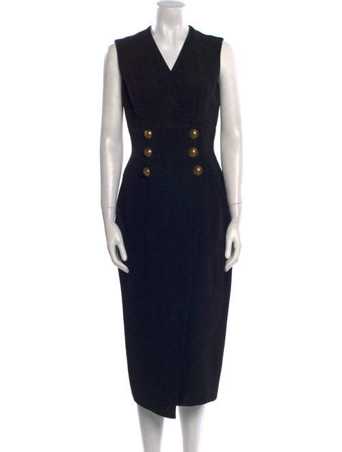 Balmain Wool Long Dress