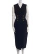 Balmain Wool Long Dress