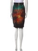 Balmain Graphic Print Knee-Length Skirt