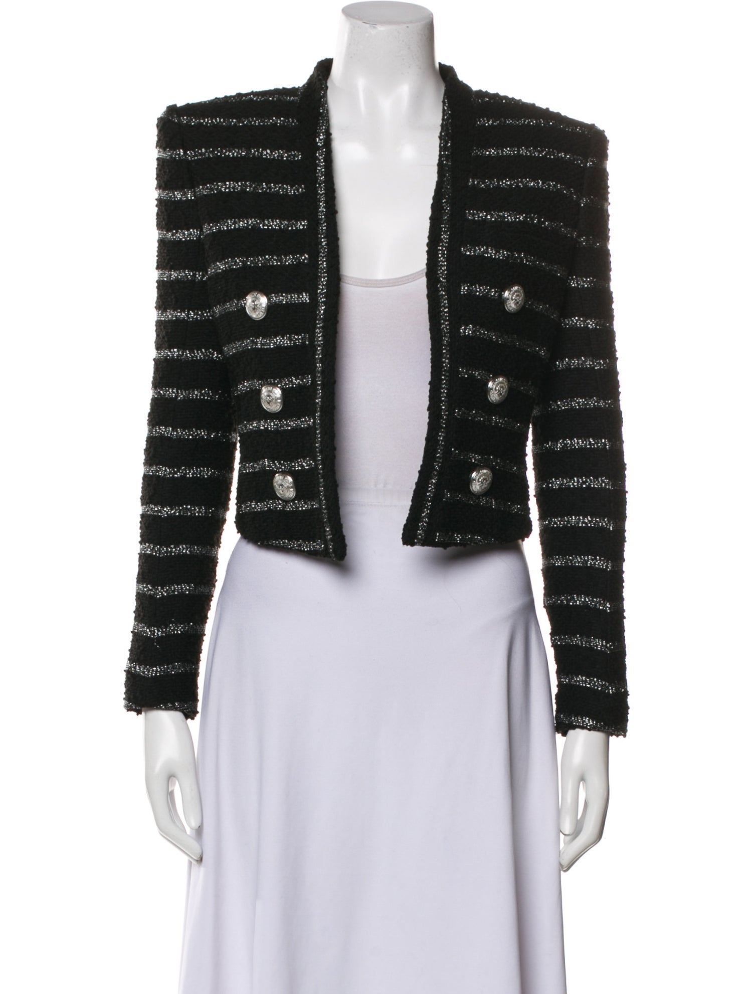 Balmain Striped Evening Jacket