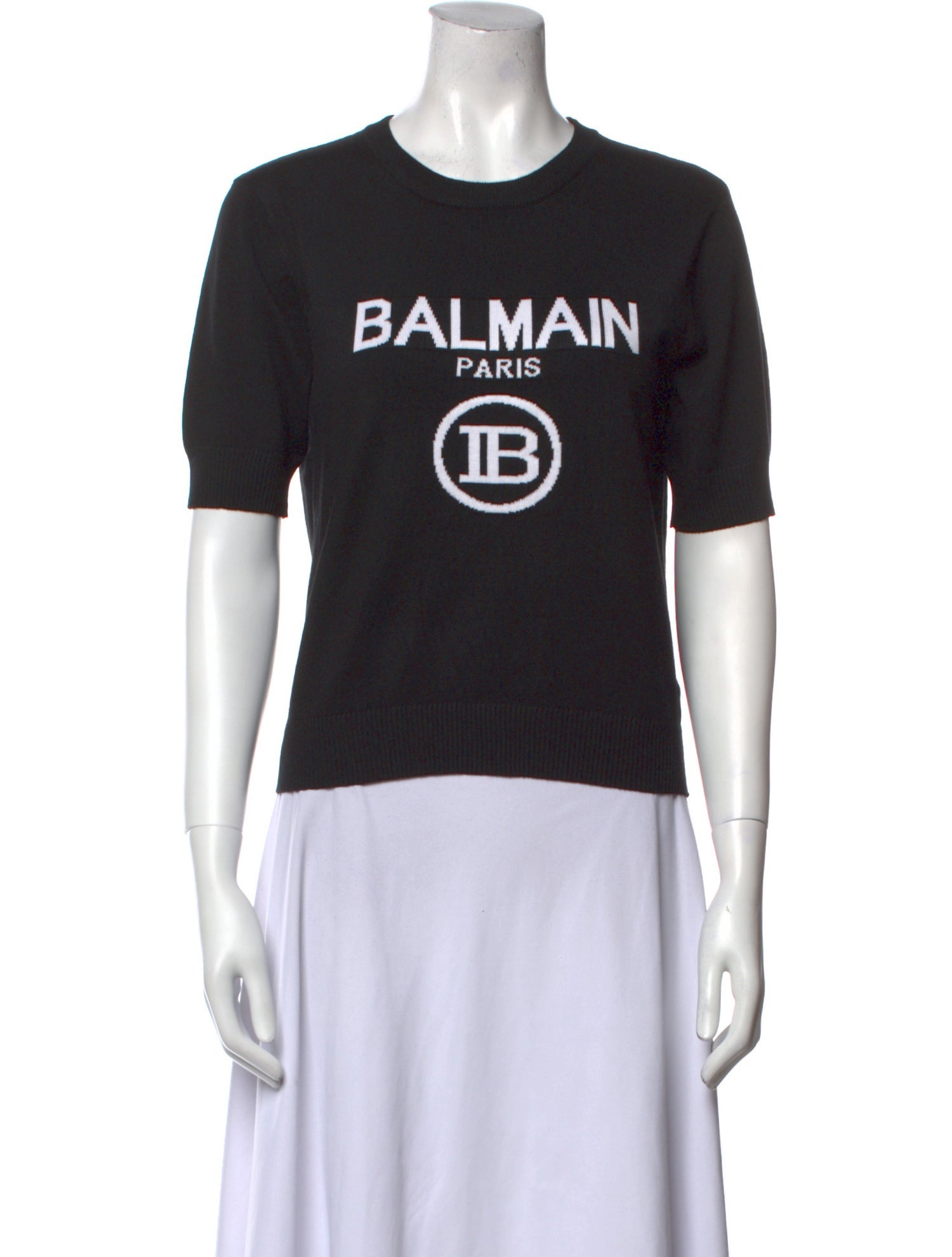 Balmain Lambskin Graphic Print T-Shirt