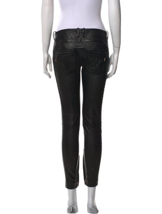 Balmain Leather Skinny Leg Pants