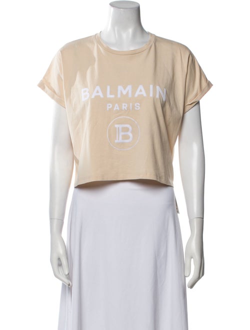 Balmain Graphic Print Crew Neck T-Shirt