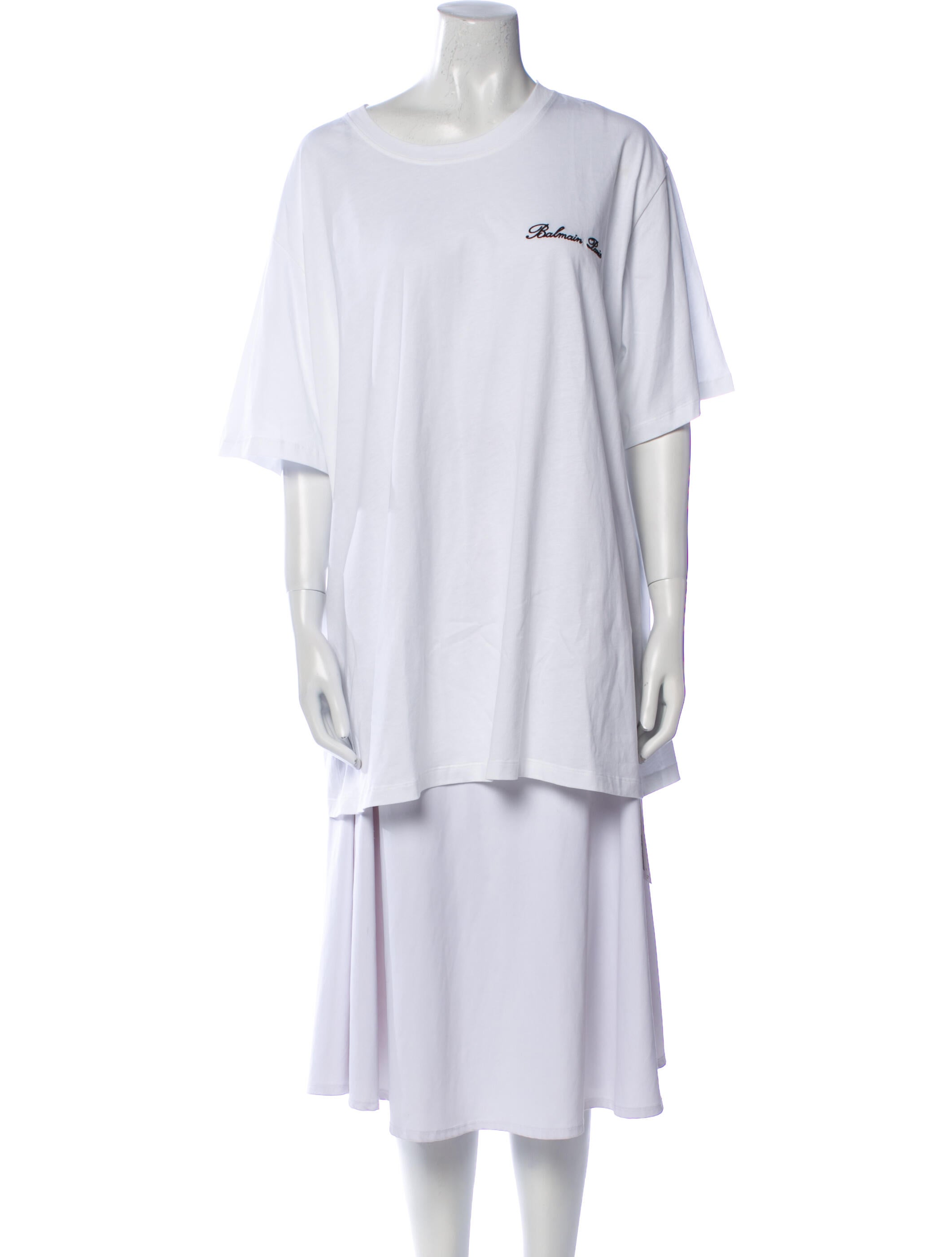 Balmain Graphic Print Crew Neck T-Shirt w/ Tags