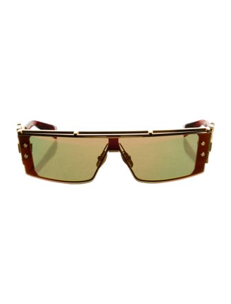 Balmain Shield Mirrored Sunglasses