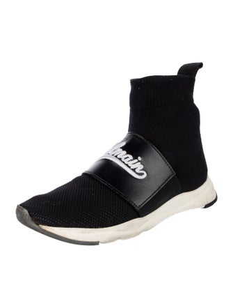 Balmain Graphic Print Embroidered Accent Sock Sneakers