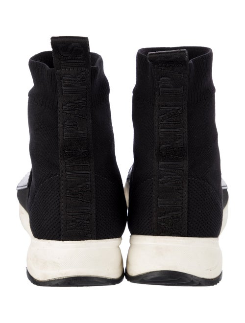 Balmain Graphic Print Embroidered Accent Sock Sneakers