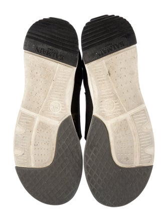 Balmain Graphic Print Embroidered Accent Sock Sneakers