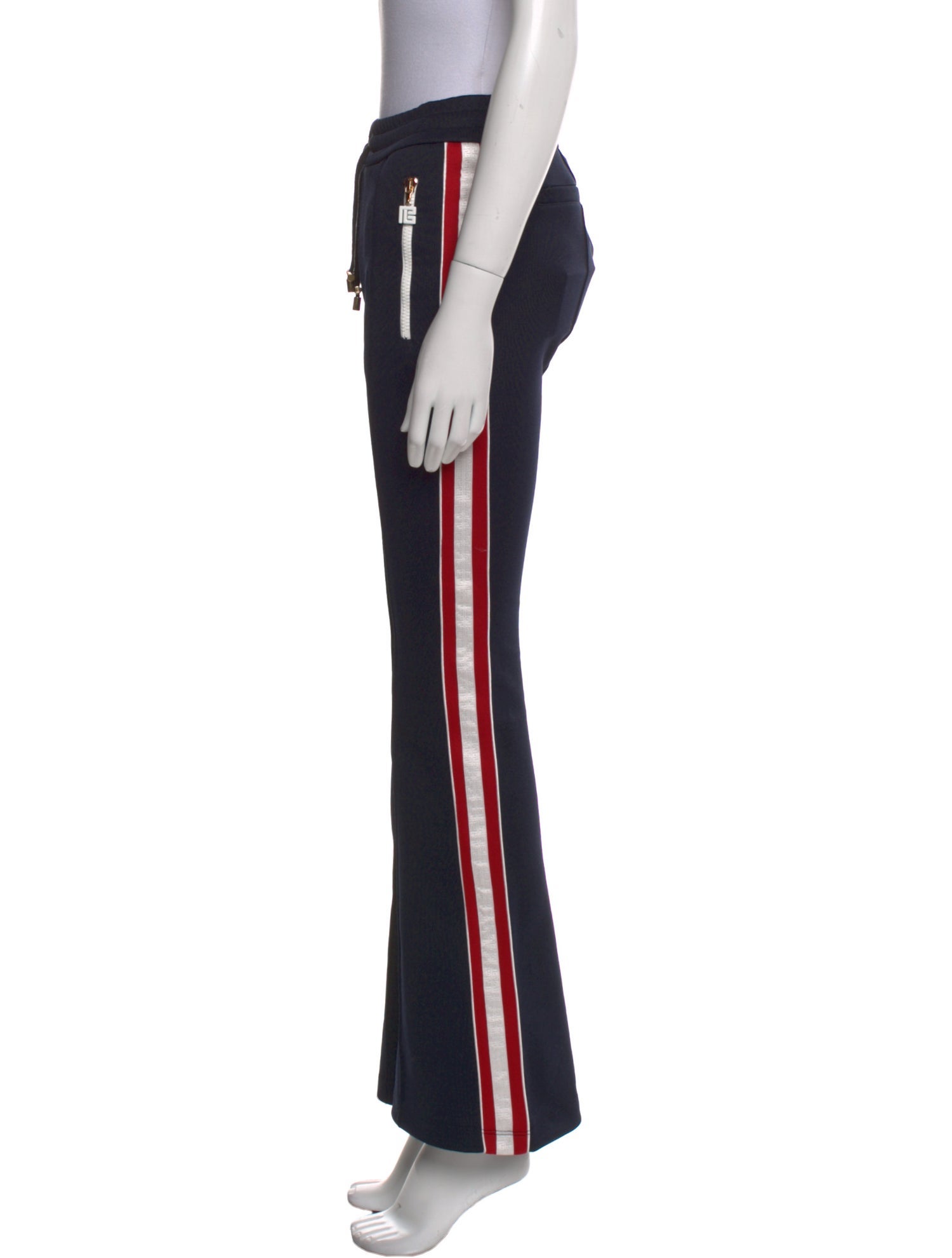 Balmain Striped Wide Leg Pants w/ Tags